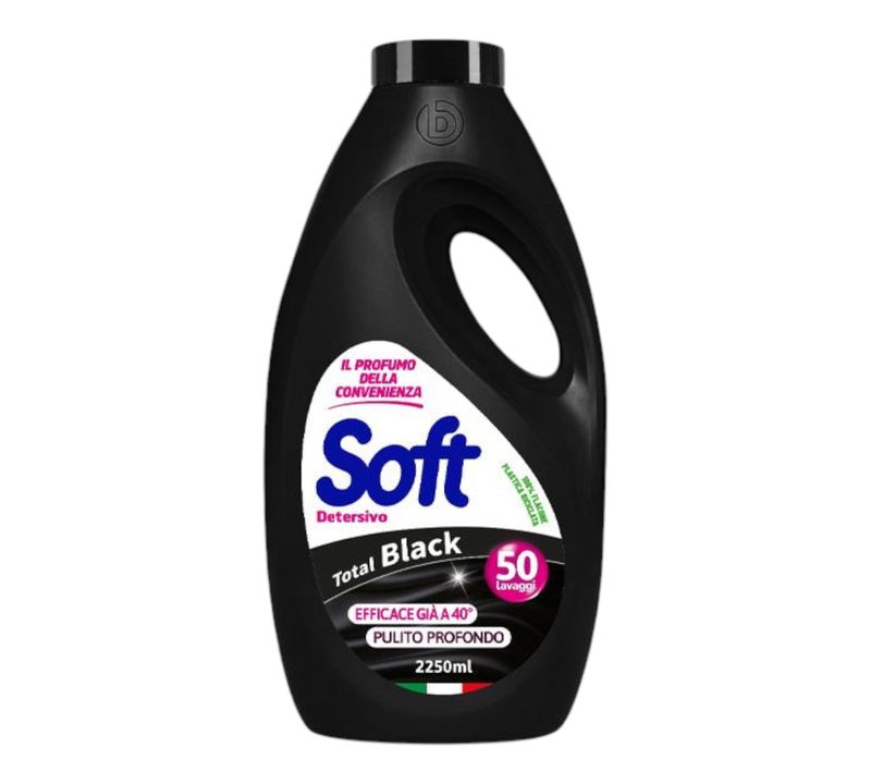 SOFT ΥΓΡΟ ΠΛΥΝΤΗΡΙΟΥ 50μεζ. - (2,25lit) (TOTAL BLACK) 5τεμ/κιβ