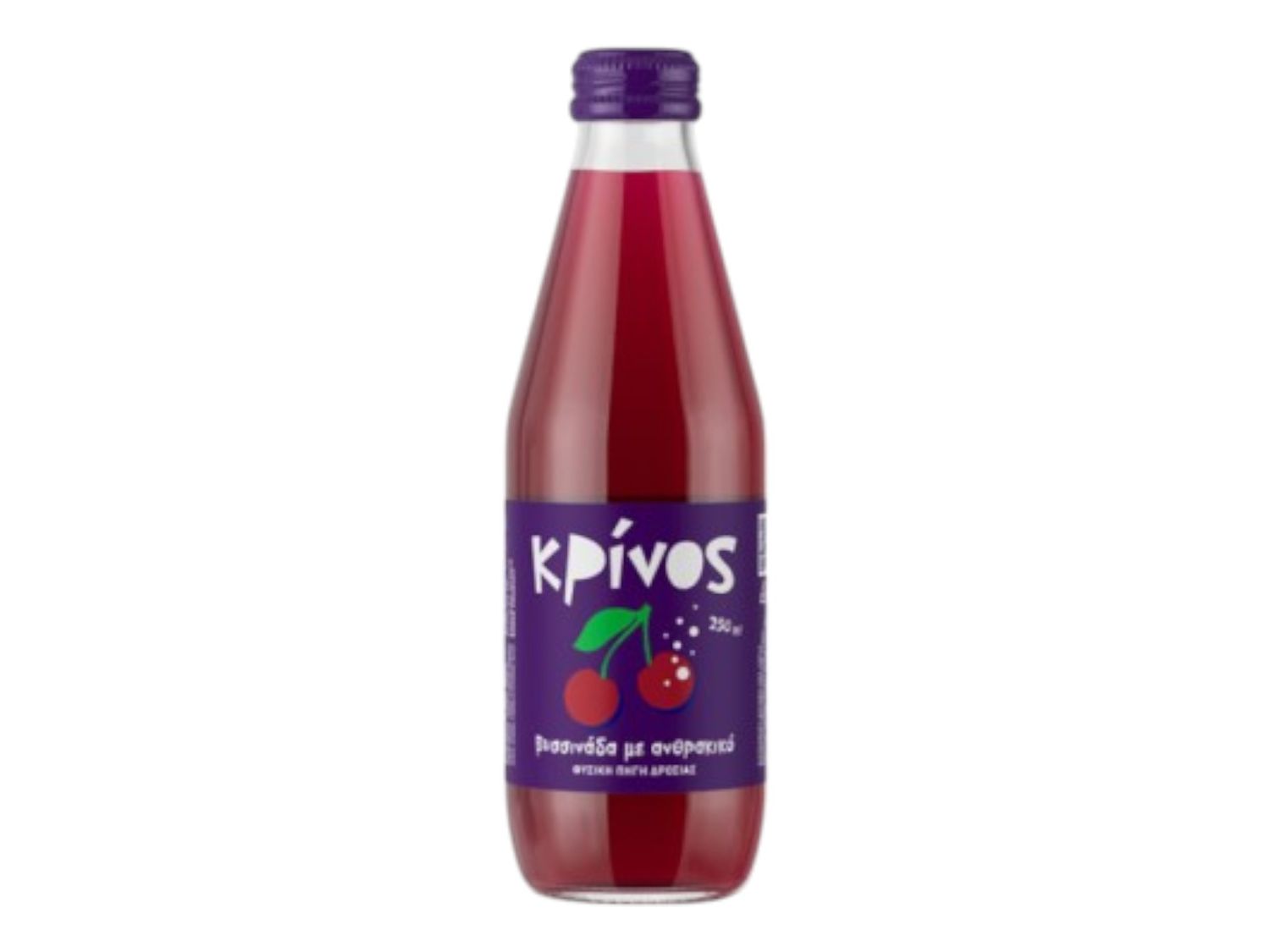 Αναψυκτικό &quot;Κρίνος&quot; Βυσσινάδα 250ml 12τεμ/κιβ