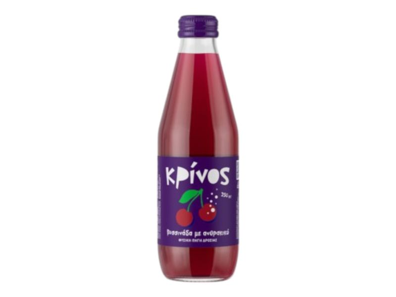 Αναψυκτικό &quot;Κρίνος&quot; Βυσσινάδα 250ml 12τεμ/κιβ