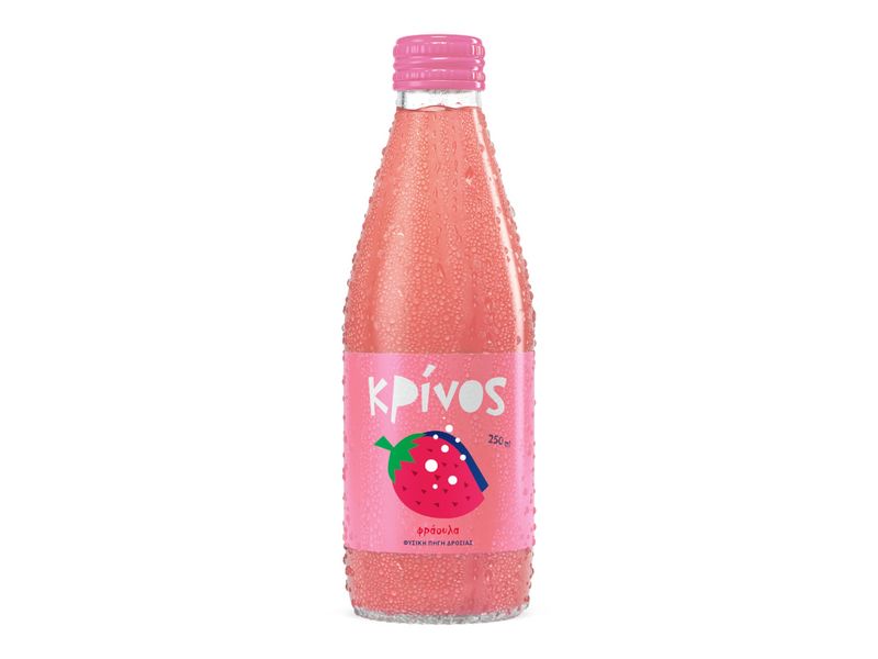 Αναψυκτικό &quot;Κρίνος&quot; Φράουλα 250ml 12τεμ/κιβ