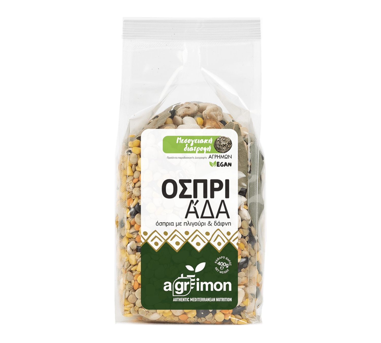 Οσπριάδα με πλιγούρι και Δάφνη 400γρ 8τεμ/κιβ