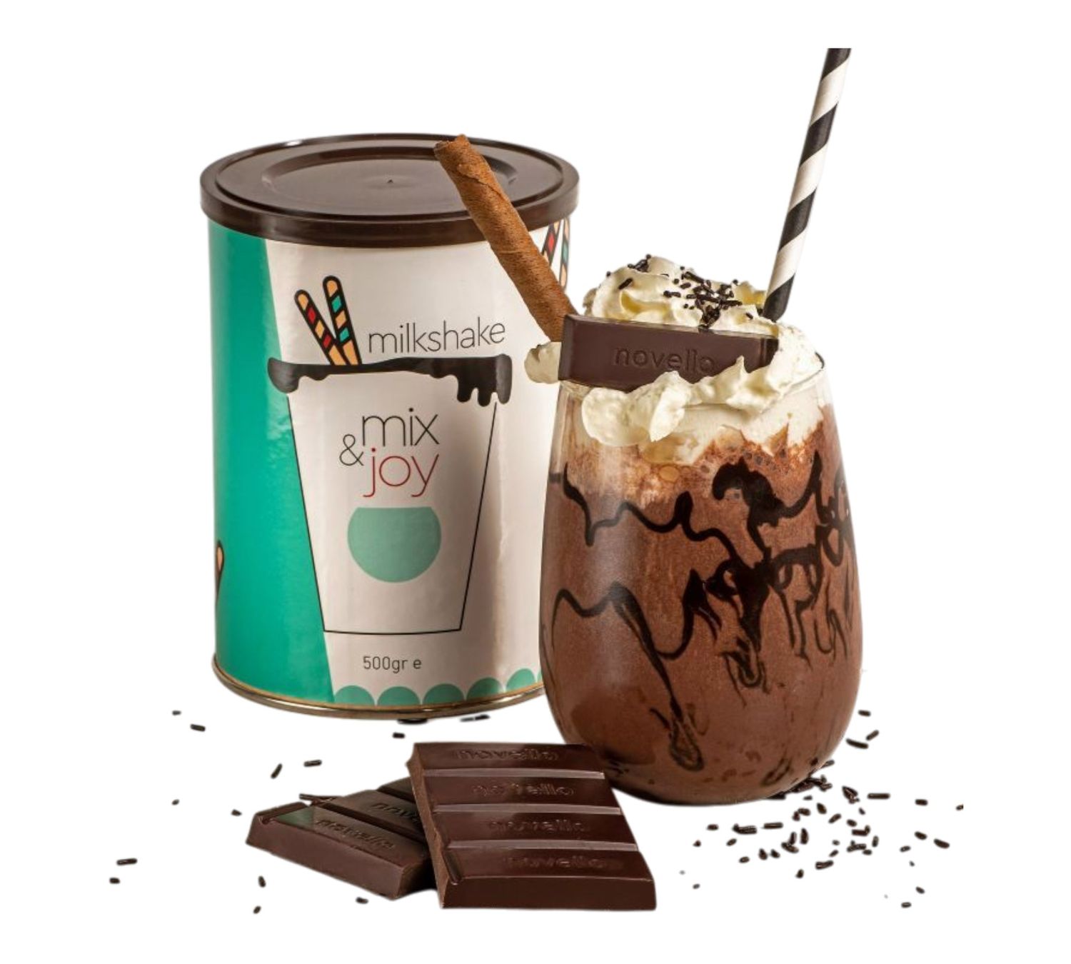 NOVELLO MILKSHAKE ΣΟΚΟΛΑΤΑ 1Kg