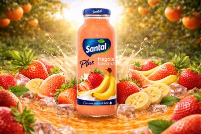 Χυμός Santal Μπανάνα - Φράουλα Plus 250ml