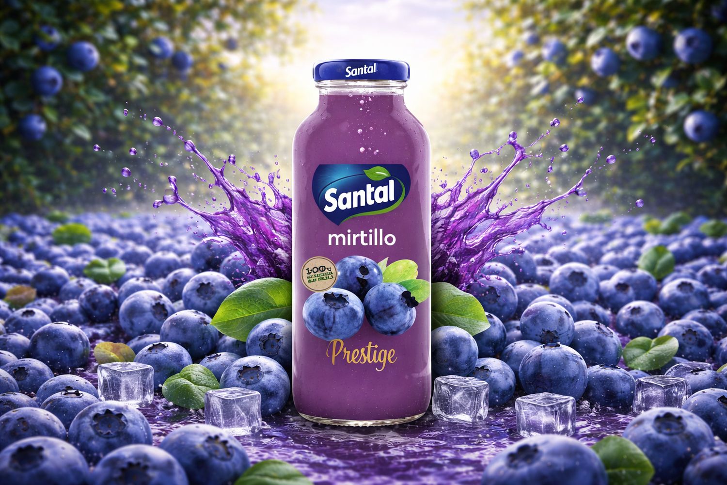 Χυμός Santal Μύρτιλο Prestige 250ml