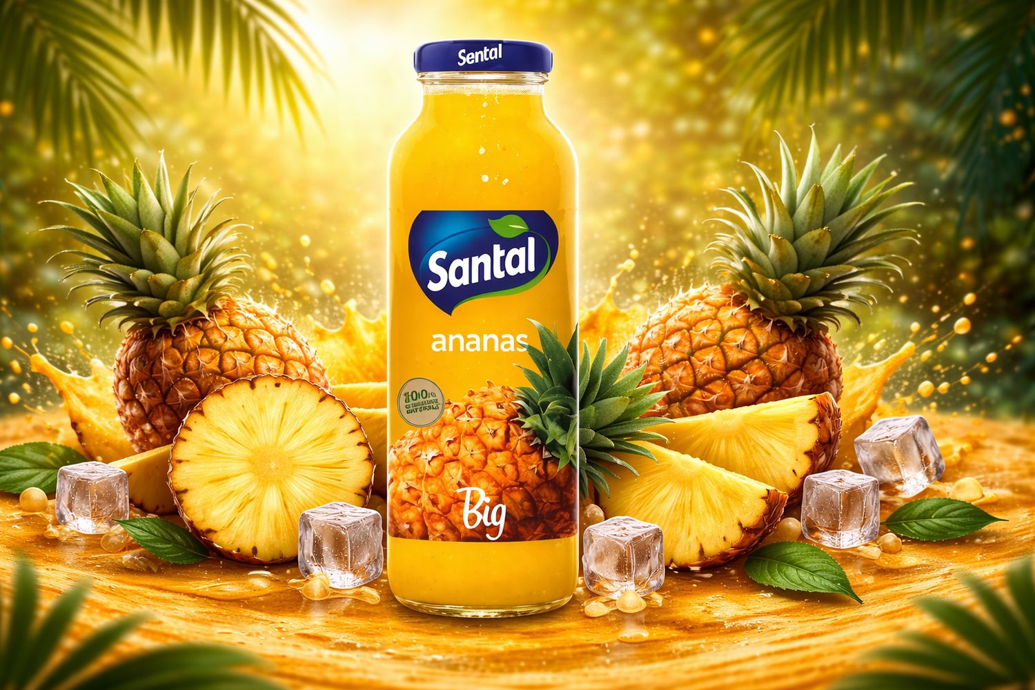 Χυμός Santal Ανανάς 100% Φυσικός 250ml