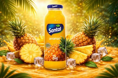 Χυμός Santal Ανανάς 100% Φυσικός 250ml