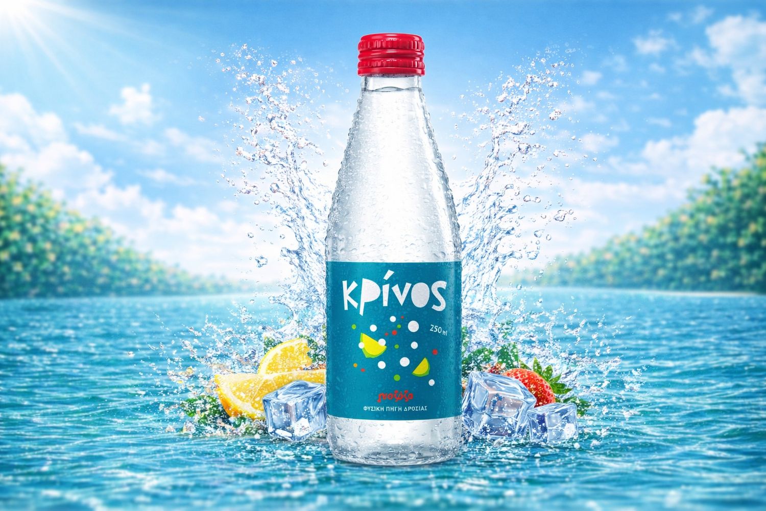 Γκαζόζα "Κρίνος" 250ml 12τεμ/κιβ