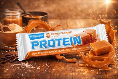 MAXSPORT Protein Bar γεύση Καραμέλα 24τεμ/κιβ 60gr
