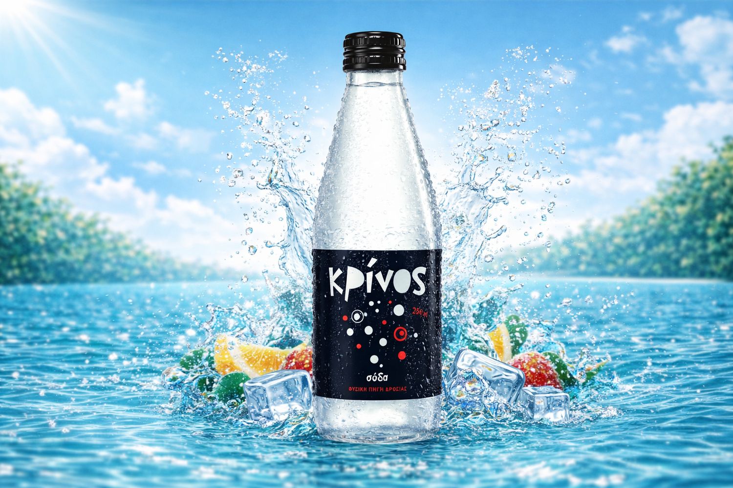 Σόδα "Κρίνος" 250ml 12 τεμ/κιβ