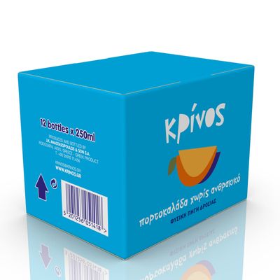 Πορτοκαλάδα χωρίς ανθρακικό "Κρίνος" 250ml 12τεμ/κιβ