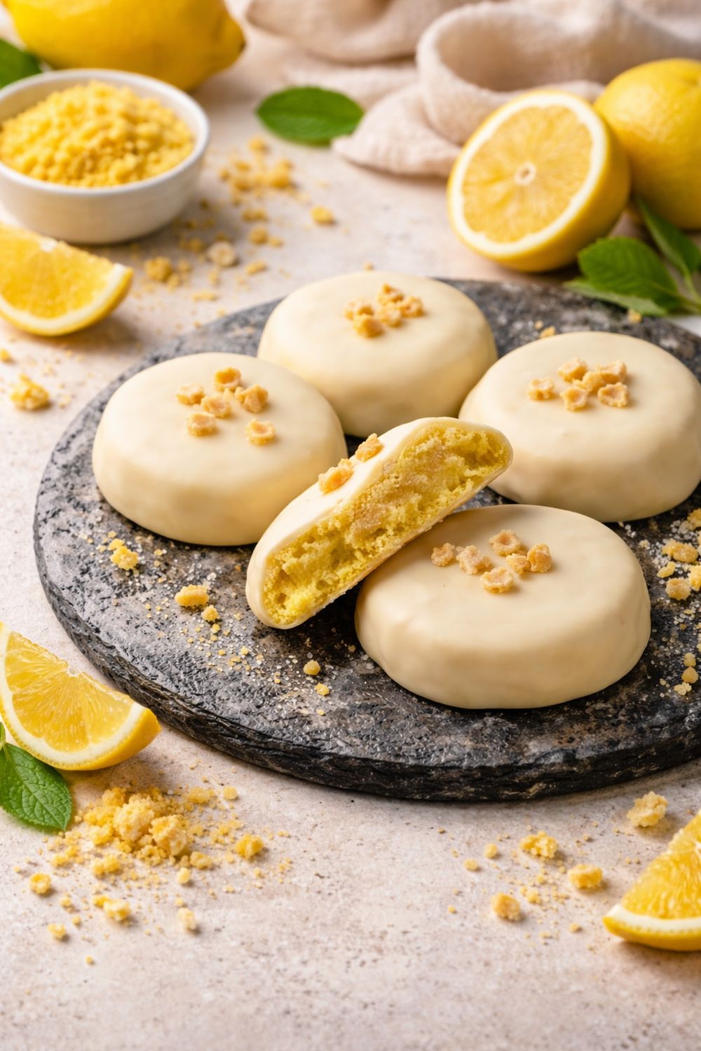 Brownie Cookie Λεμόνι Με Λευκή Σοκολάτα 4kg