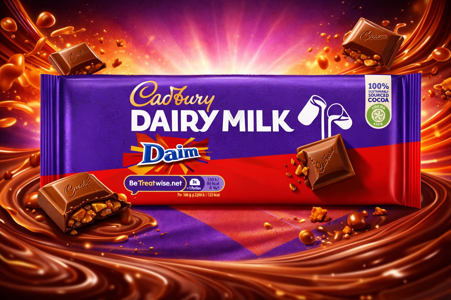 CADBURY DAIRY MILK DAIM 18τμχ*120gr