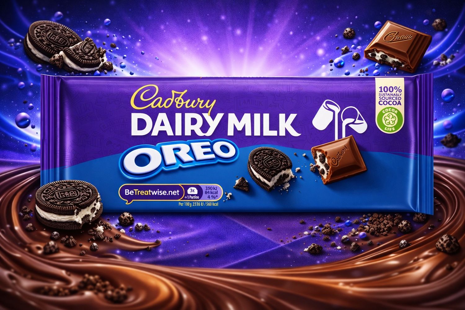 CADBURY DAIRY MILK WITH OREO 17τμχ*120gr