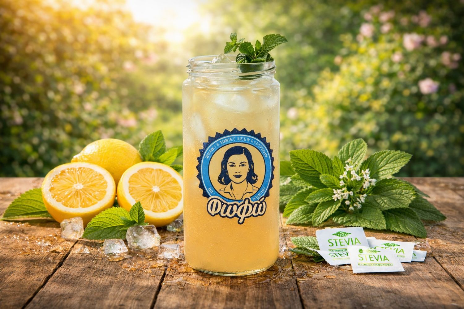 Λεμονάδα με Stevia 1litre