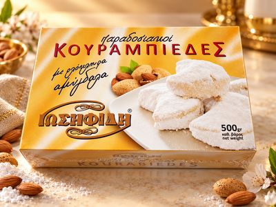 Κουραμπιές Μισοφέγγαρο Καρβάλης 500γρ*20τμχ Κουραμπιές Μισοφέγγαρο Καρβάλης 500γρ*20τμχ