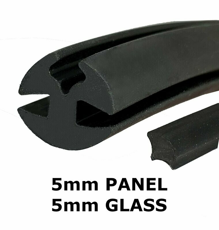Classic Car Windscreen Seal 5mm x 5mm with filler strip