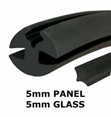 Classic Car Windscreen Seal 5mm x 5mm with filler strip