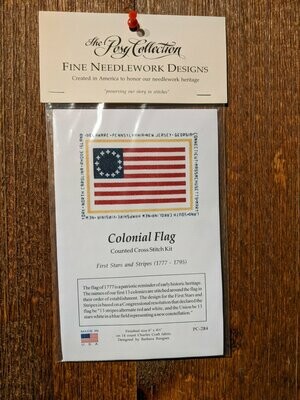 Colonial Flag Counted Cross Stitch Kit