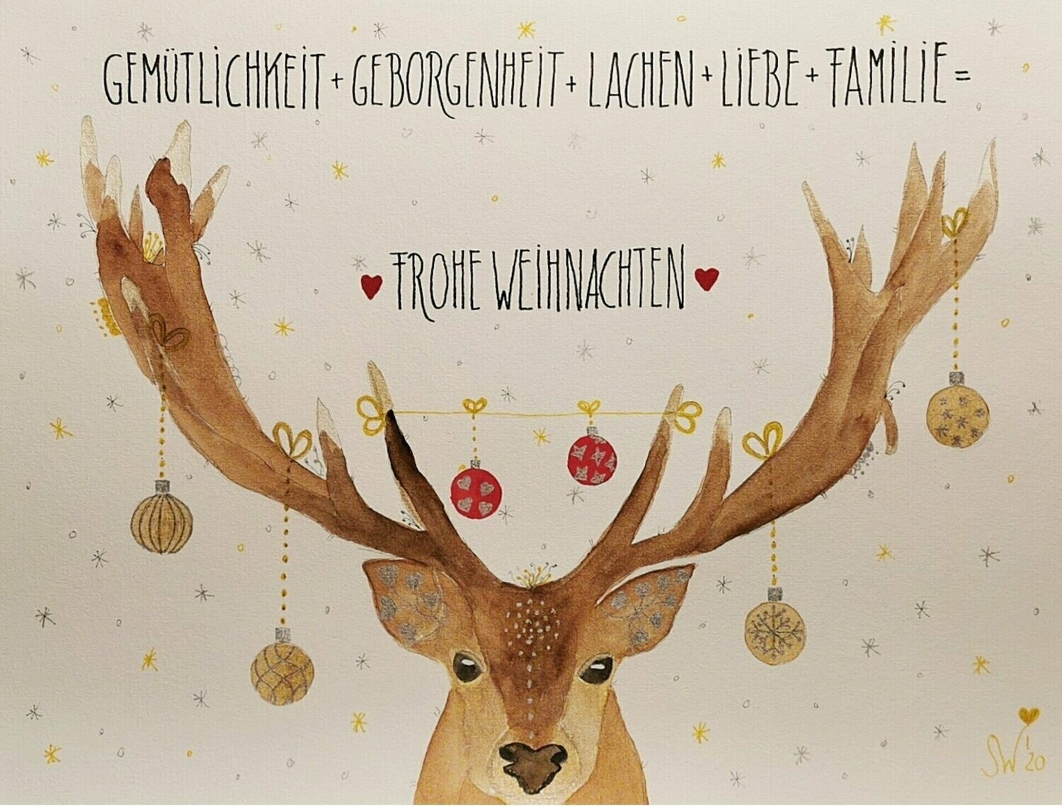 Postkarte Weihnachten Herbert Hirsch