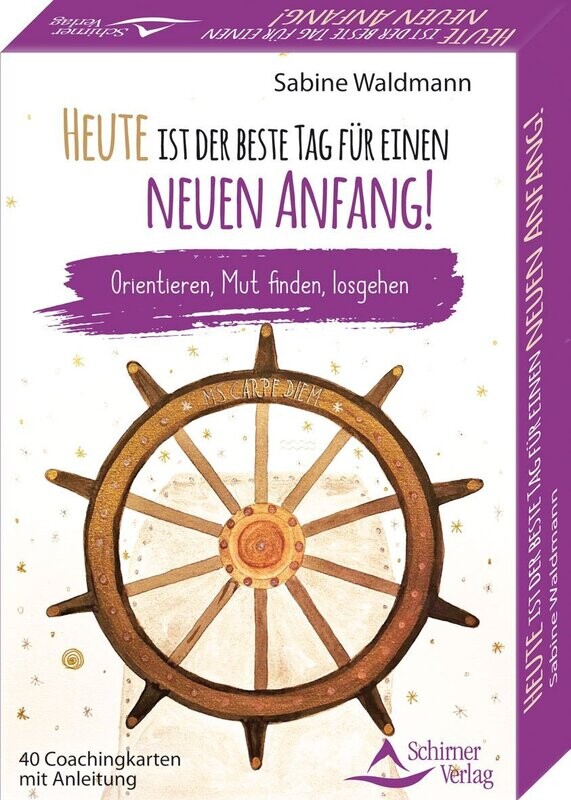 Nur noch im Online-Shop erhältlich!!! Selbstcoaching-Kartenset Nur noch im Online-Shop erhältlich!!! Selbstcoaching-Kartenset "Heute ist der beste Tag für einen neuen Anfang - Orientieren, Mut finden, losgehen"