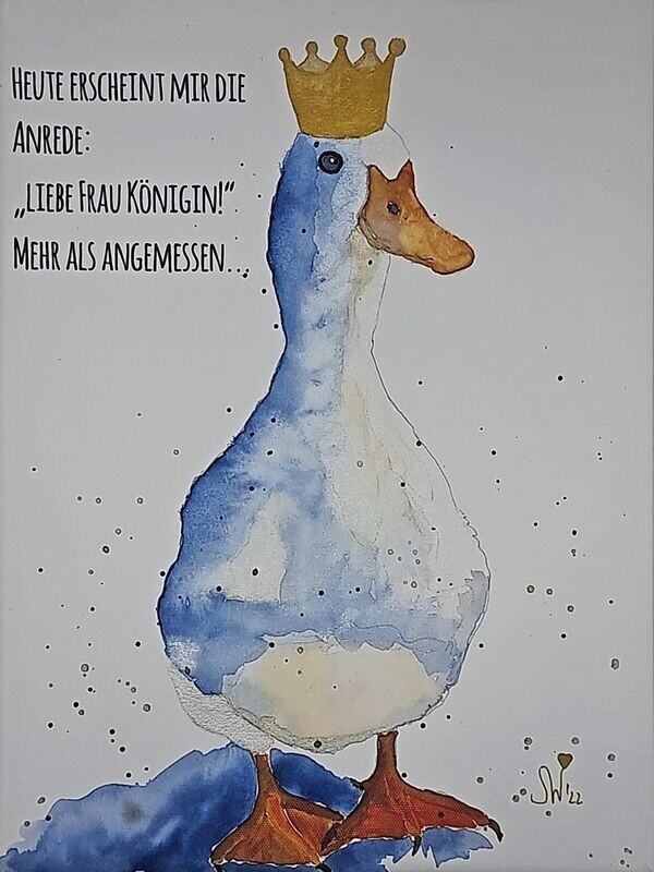 Leinwandbild "Frau Königin"