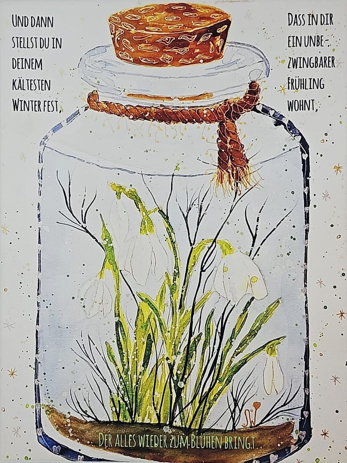 Leinwandbild Glas "Unbezwingbarer Frühling"