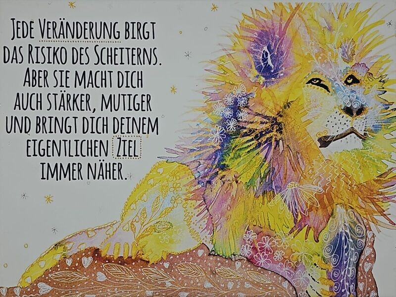 Leinwandbild Leinwandbild "Löwe"