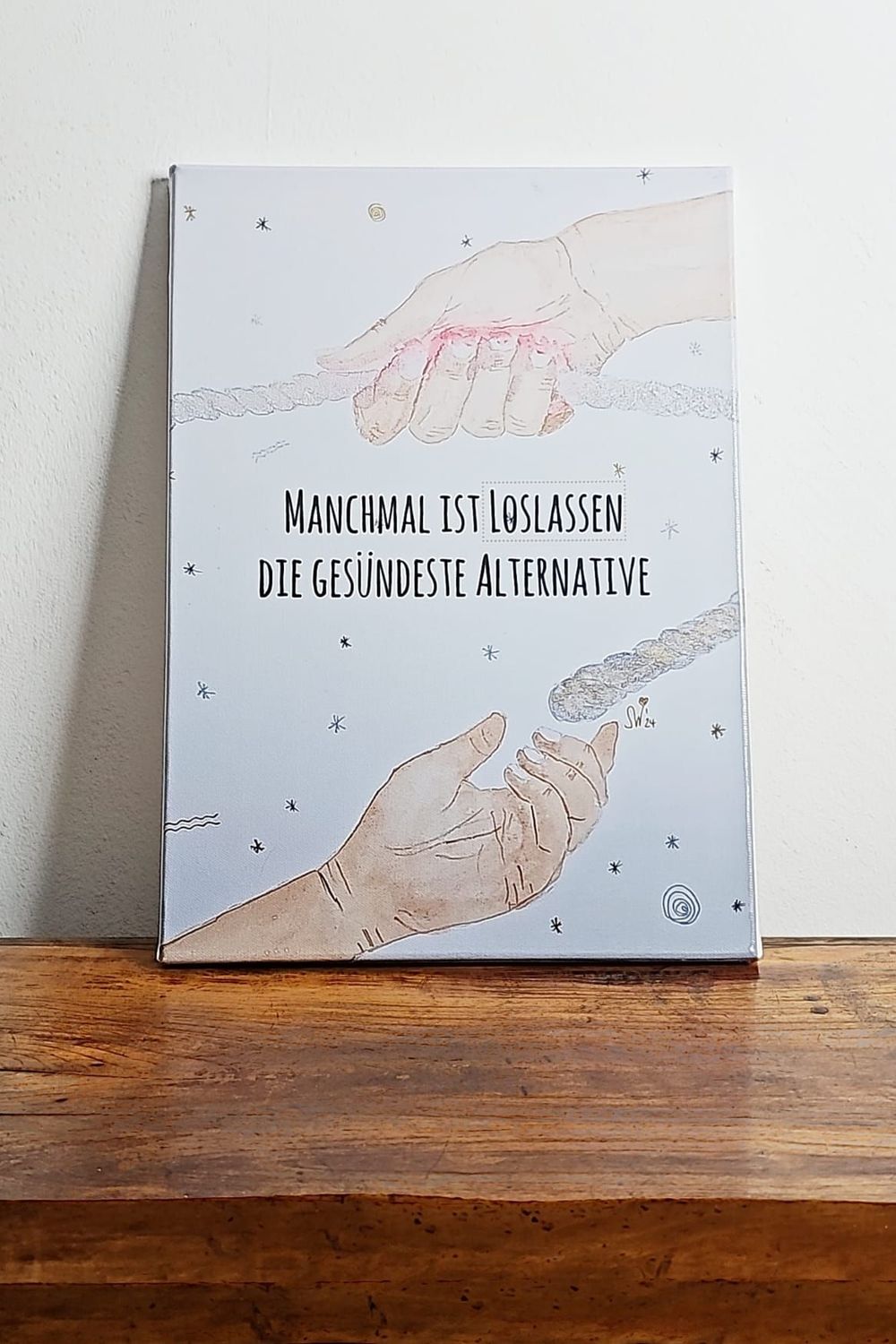 Leinwandbild "Loslassen"