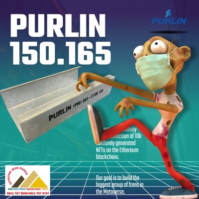 Purlin (PR) 303 - C150.165x6000MM Tebal bahan tct 1,65mm.