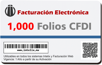 1,000 Folios CFDI
