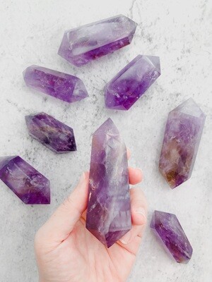 High-Quality Ametrine Double Terminated Points