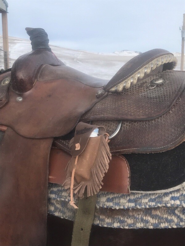 Sharp Eight Baby Powder Holder Rodeo Western