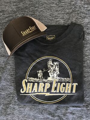 Men's Sharp Eight Tie-Down Roping t-shirt-Rodeo-western