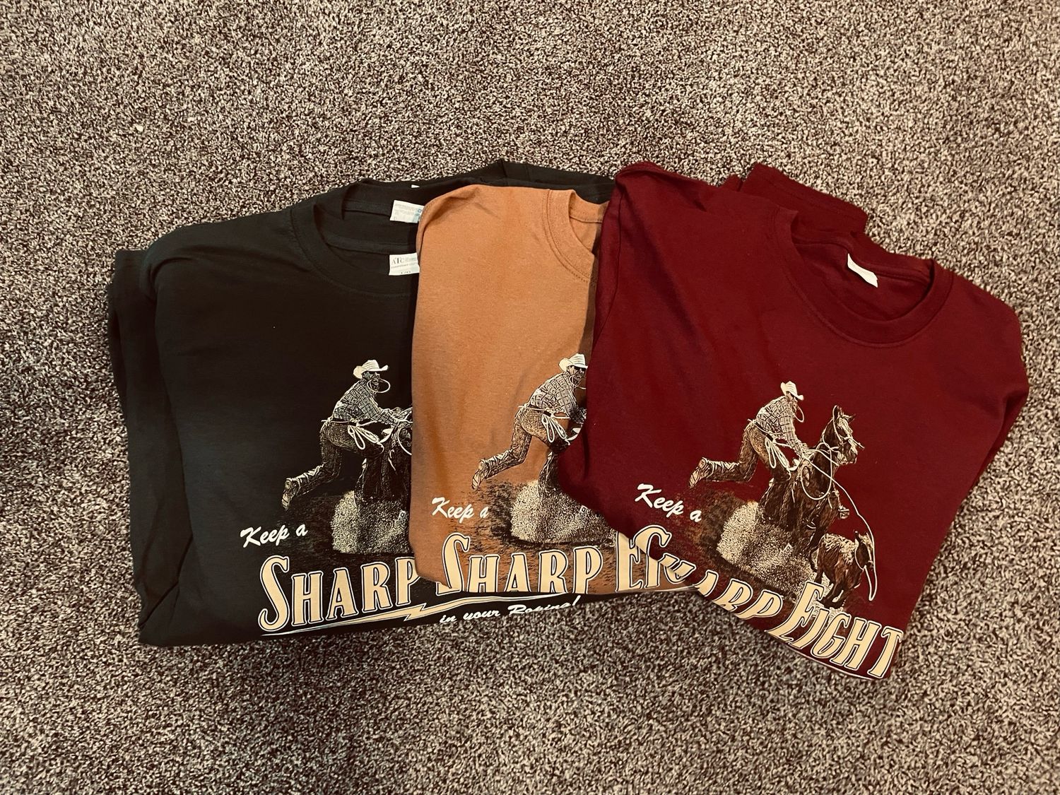 Men's Roping Long sleeve t-shirt with New logo