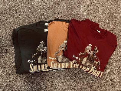 Men's Roping Long sleeve t-shirt with New logo