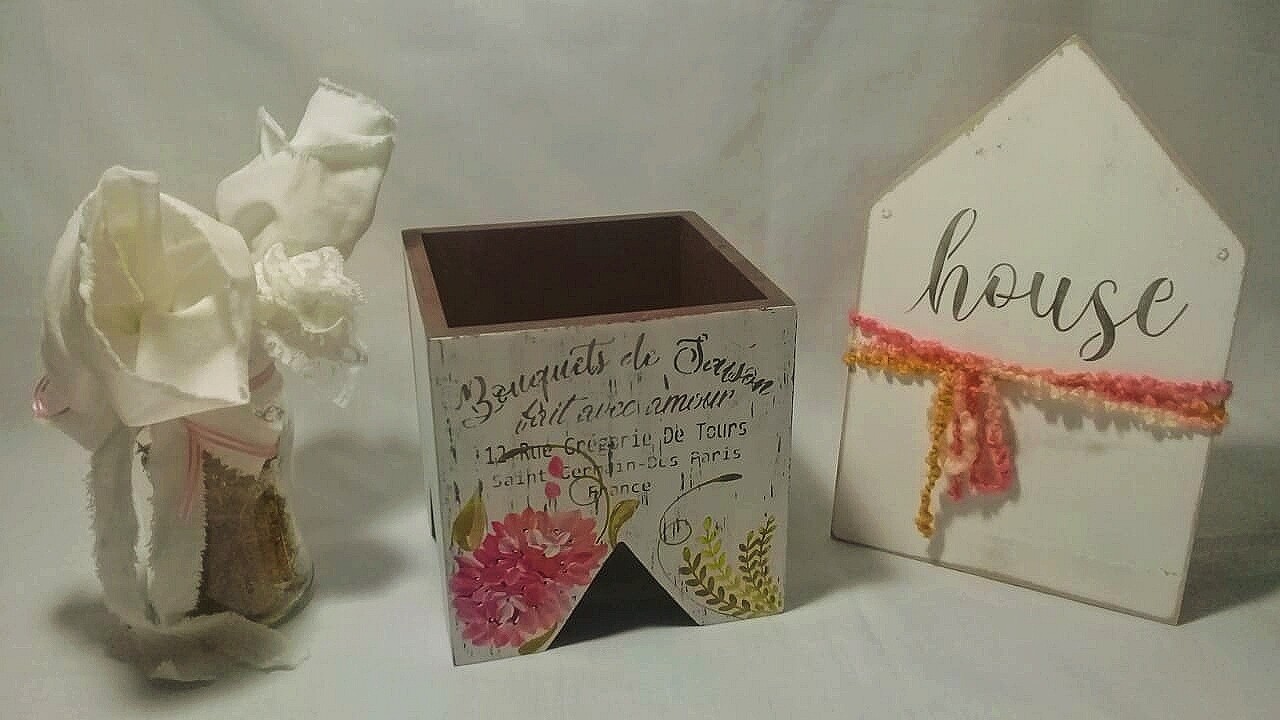 Maceta en Madera Estilo Vintage
