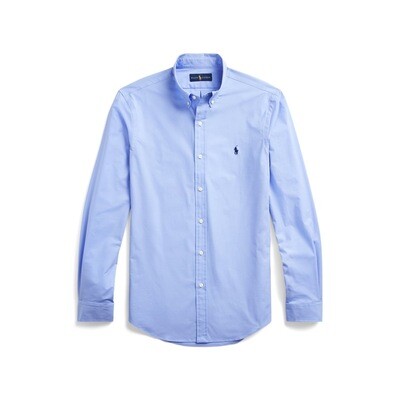 Ralph Lauren Slim Fit Stretch Poplin Shirt - Lafayette Blue