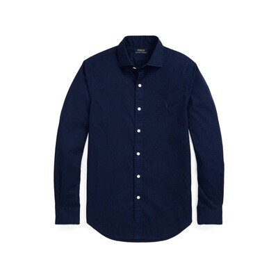 Ralph Lauren Slim Fit Garment-Dyed Twill Shirt - Newport Navy