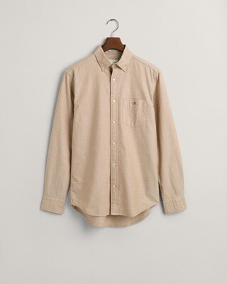 Gant Oxford Cotton Shirt - Woody Brown