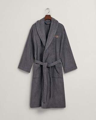 Gant Towelling Robe - Anchor Grey