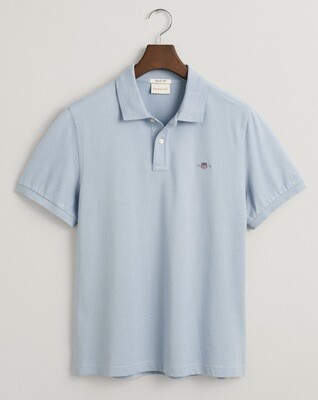 Gant Shield Pique Polo shirt - Dove Blue