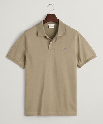 Gant Shield Pique Polo shirt - Dried Clay