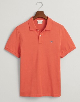 Gant Shield Pique Polo shirt - Burnt Orange