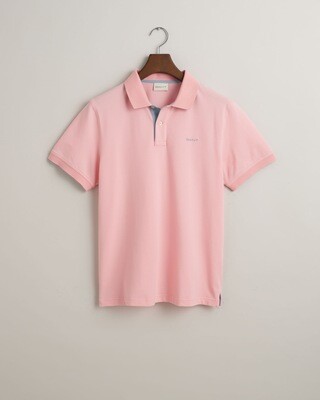 Gant Contrast Pique Polo shirt - Bubblegum Pink