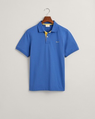 Gant Contrast Pique Polo shirt - Rich Blue