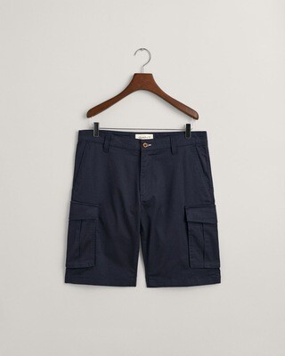 Gant Relaxed Twill Cargo Shorts - Marine