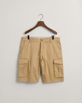 Gant Relaxed Twill Cargo Shorts - Dark Khaki