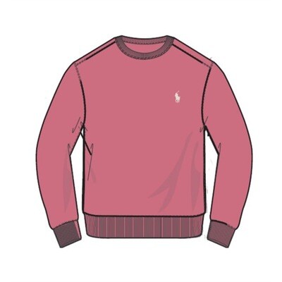 Ralph Lauren Loopback Fleece Sweatshirt - Pale Red
