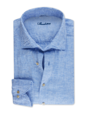 Stenstroms Casual Linen Shirt - Blue