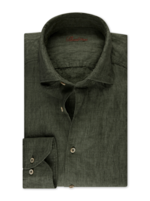 Stenstroms Casual Linen Shirt - Green